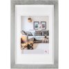 Nizza wooden frame 10x15 cm silver