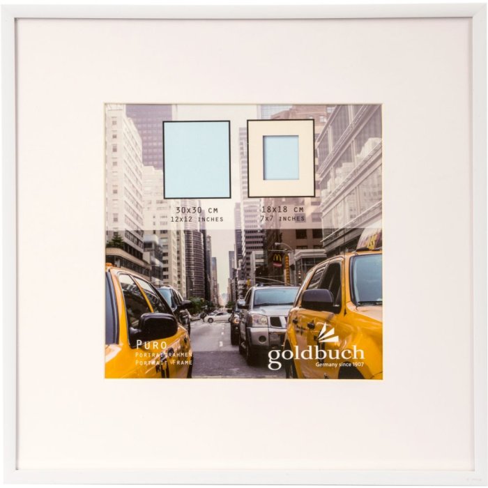 Plastic frame Puro 30x30 cm white