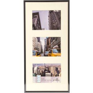 Gallery frame Puro 3 photos 10x15 cm gray