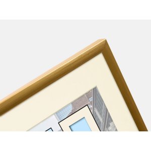 Goldbuch Plastic frame Puro 15x15 cm gold with mount 10x10 cm