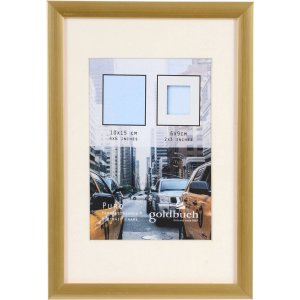 Plastic frame Puro 10x15 cm gold