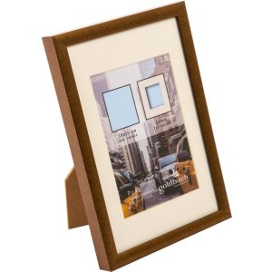 Plastic frame Puro 10x15 cm bronze