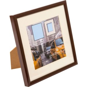 Plastic frame Puro 15x15 cm brown