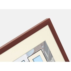 Plastic frame Puro 15x15 cm brown