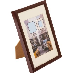 Plastic frame Puro 10x15 cm brown