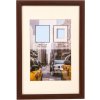 Plastic frame Puro 10x15 cm brown