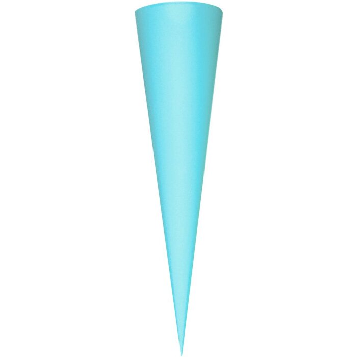 School cone blank 70 cm iceblue