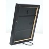 S40JE3 Wooden photo frame in a dark wood colour with silver bevel