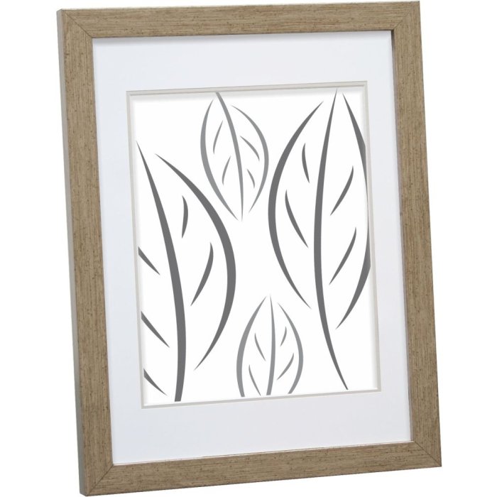 S43AD2 Photo frame with mount in bronze colour