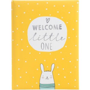 Baby diary Welcome little one yellow