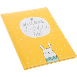 Baby diary Welcome little one yellow