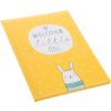 Baby diary Welcome little one yellow