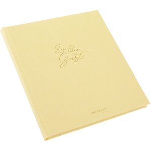 Guestbook Wortreich cream 23x25 cm