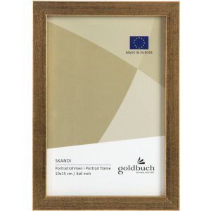 wooden photo frame Skandi 10x15 cm gold