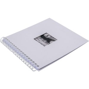 Spiral album Khari white ribbed white sides 24x25 cm