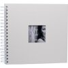 Spiral album Khari ivory ribbed white sides 24x25 cm