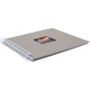 Spiral album Khari taupe ribbed white sides 24x25 cm