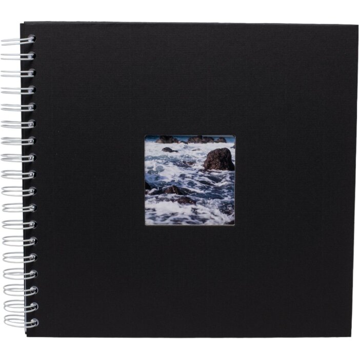 Spiral album Khari black matt white sides 24x25 cm