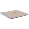 Spiral album Khari taupe metallic white sides 24x25 cm