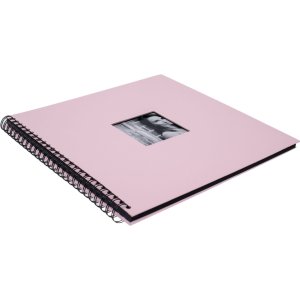 Spiral album Khari ribbed flamingo black sides 33x33 cm