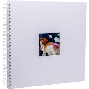 HNFD Spiral album Khari white ribbed 33x33 cm 50 white sides