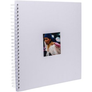 HNFD Spiral album Khari white ribbed 33x33 cm 50 white sides