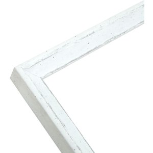 S46DF1 Photo frame in white with silver bevel