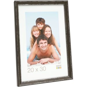 S46DF2 Photo frame in black with silver bevel