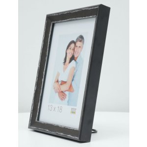 S46DF2 Photo frame in black with silver bevel