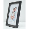 S46DF2 Photo frame in black with silver bevel