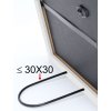 S46DF2 Photo frame in black with silver bevel