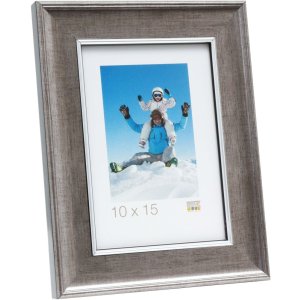 S46ED1 Wooden photo frame in silver colour