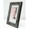 S46EE2 Wooden frame in black with a silver coloured bevel