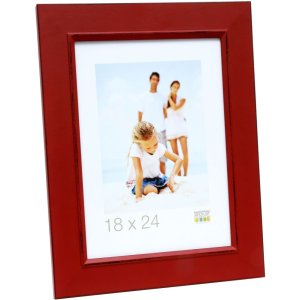 S46FF4 Picture frame painted in red