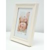 S46LF1 White painted photo frame in cottage style