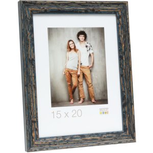 S46MF2 Black photo frame in a beach wood style