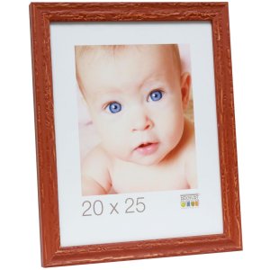 S46MF3 Brown photo frame in a beach wood style