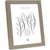 S46PH3 Wooden photo frame in beige with a wood coloured side