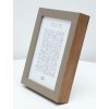 S46PH3 Wooden photo frame in beige with a wood coloured side