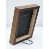 S46PH3 Wooden photo frame in beige with a wood coloured side