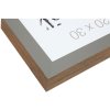 S46PH7 Wooden photo frame in grey with a wood coloured side