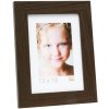 S49BH2 Photo frame in a dark brown wood colour