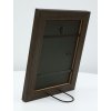 S49BH2 Photo frame in a dark brown wood colour