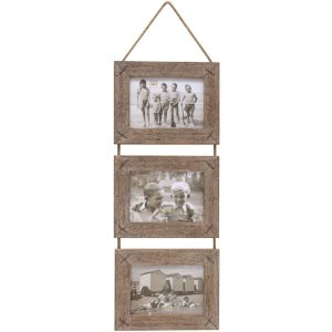 S67TV1 Photo hanger in driftwood for 3 pictures