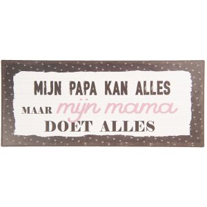 Quote board 30x13 cm - Clayre & Eef 6Y3660NL