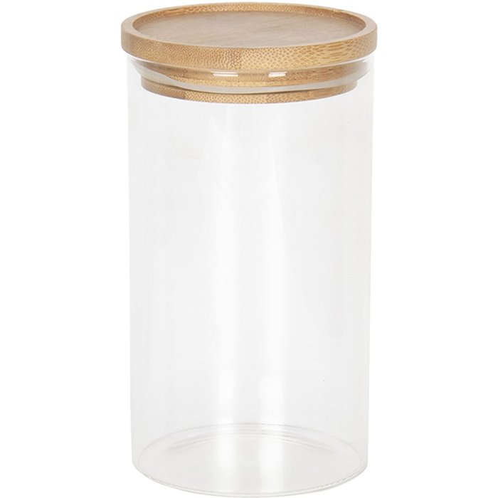 Storage jar with lid Ø 8x15 cm - Clayre & Eef 6GL2419L