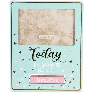 Clayre & Eef Photo Frame 2F0625 turquoise 18x1x23 cm - 10x15 cm