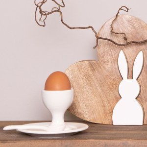 Egg cup with spoon Ø 12x7 cm - Clayre & Eef 6CE1040