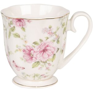 Clayre & Eef 6CEMU0059 Mug 200 ml Beige Pink...