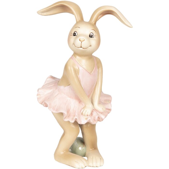 Decoration rabbit girl 7x7x13 cm - Clayre & Eef 6PR2629